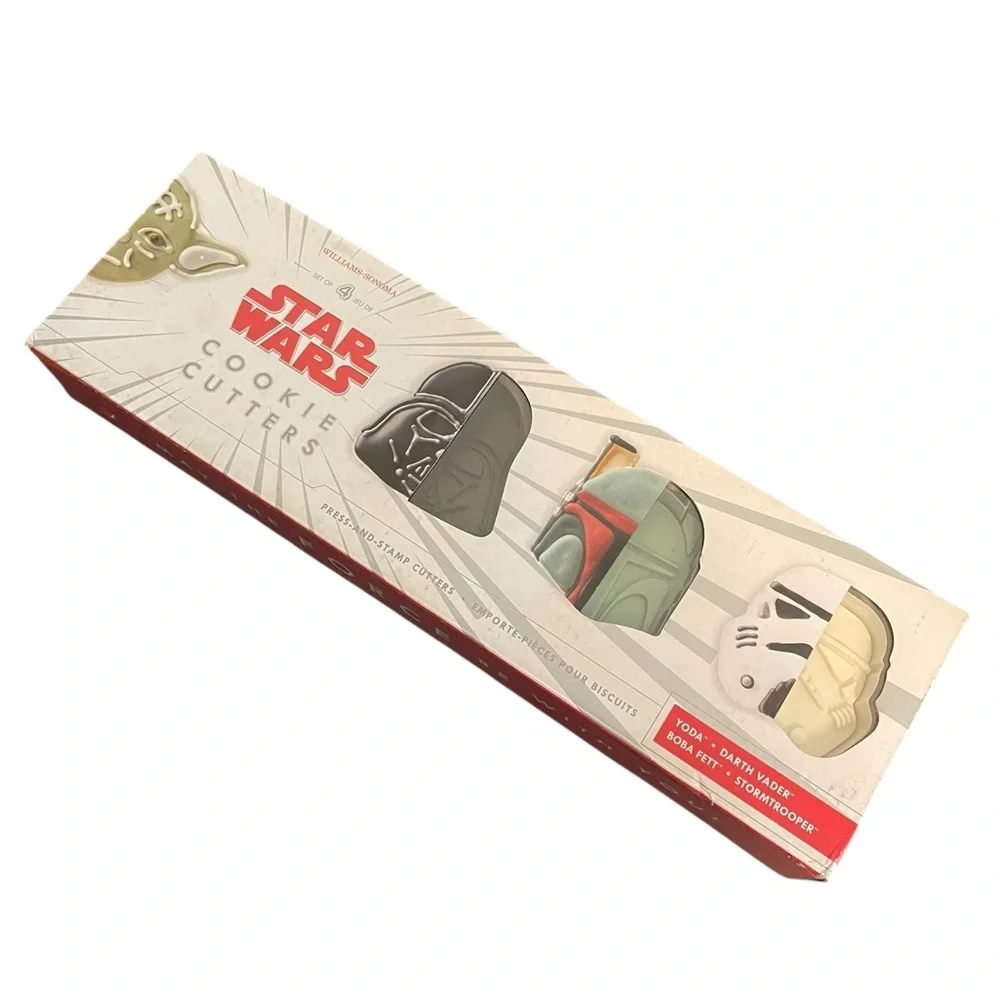 William Sonoma Star Wars Press and Stamp Cookie Cutters Yoda Darth Vader Etc 4